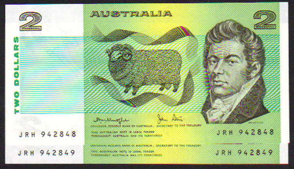 1979 Australia $2 Knight / Stone (aUnc) L000424